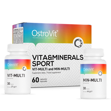 VITA & MINERALER SPORT, 2 x 30 kapsler